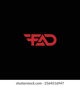 FAD car company icon vector illustration.