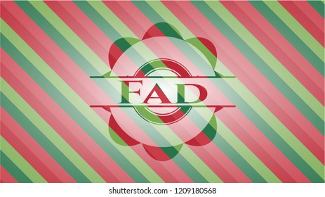 Fad christmas badge.