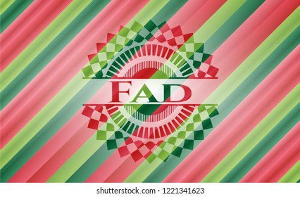 Fad christmas emblem.