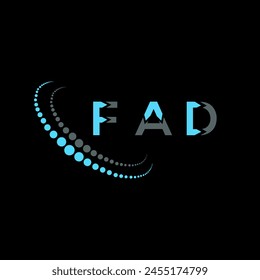 FAD letter logo abstract design. FAD unique design. FAD.
