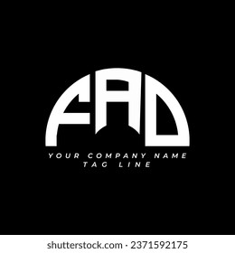 FAD letter logo creative design with vector graphic Pro Vector
