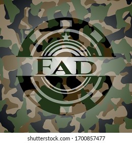 Fad on camo pattern. Vector Illustration. Detailed.