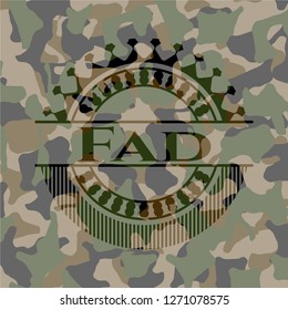 Fad on camouflage pattern