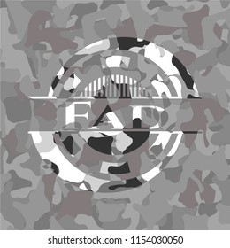 Fad on grey camo pattern