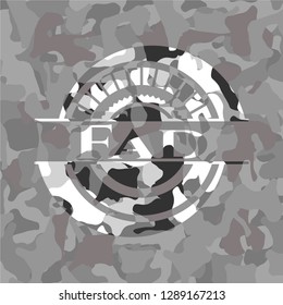 Fad on grey camo pattern