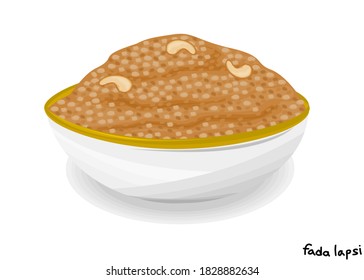 Fada lapsi indian Sweet Dish Food Vector