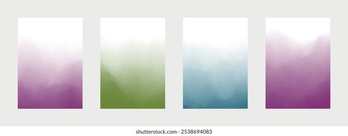 Conjunto de cubierta Abstractas de fundición. Diseño suave. Patrón moderno. Fondo de mancha. Ilustración vectorial