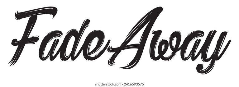 fade away text on white background.