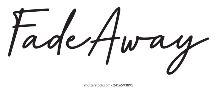 fade away text on white background.