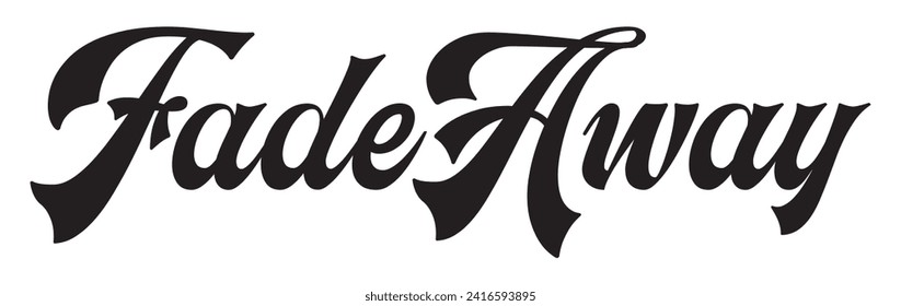 fade away text on white background.