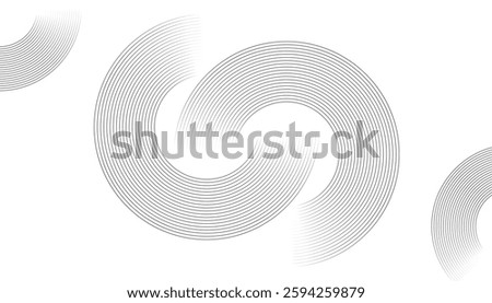 Fade distressed overlay. geometric abstract background. overlapping layers. line effect decoration. abstract background with dynamic circle lines