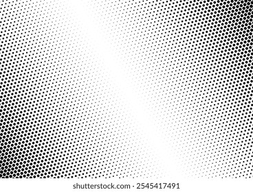 Hintergrund der ausgeblendeten Punkte. Abstraktes Rastermuster. Overlay mit Distressed. Monochrome Textur. Vektorgrafik