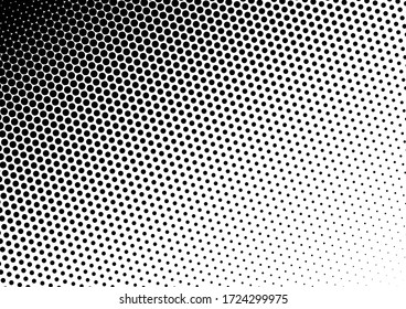 Hintergrund der Fade Dots. Abstraktes Overlay. Bedrückte Pop-Art Textur. Modernes Muster. Vektor-Abbildung