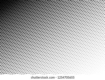 Fade Dots Background. Abstract Pattern. Black and White Backdrop. Points Texture. Vector illustration