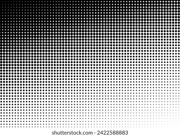 Fade Dots Background. Abstract Points Texture. Pop-art Backdrop. Modern Distressed Overlay. Vector illustration