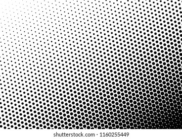 Fade Dots Background. Black and White Overlay. Points Texture. Grunge Abstract Pattern. Vector illustration