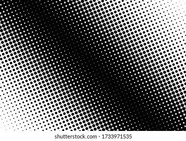 Fade Dots Background. Black and White Backdrop. Vintage Overlay. Pop-art Pattern. Vector illustration