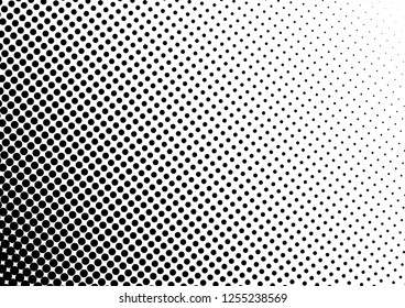 Fade Dots Background. Gradient Backdrop. Monochrome Overlay. Grunge Texture. Vector illustration