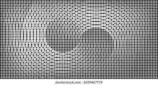 Plano de Fundo de Pontos Esmaecidos. Sobreposição De Meio-Tom Grunge. Fundo Monocromático Abstrato. Padrão Moderno de Gradiente. Ilustração vetorial