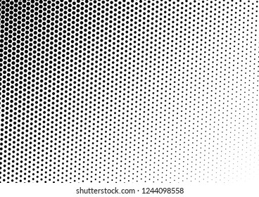 Fade Dots Background. Halftone Distressed Pattern. Modern Gradient Backdrop. Points Texture. Vector illustration