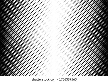 Fade Dots Background. Modern Overlay. Black and White Halftone Pattern. Pop-art Texture. Vector illustration