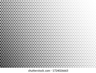 Fade Dots Background. Modern Texture. Abstract Black and White Backdrop. Halftone Pattern. Vector illustration