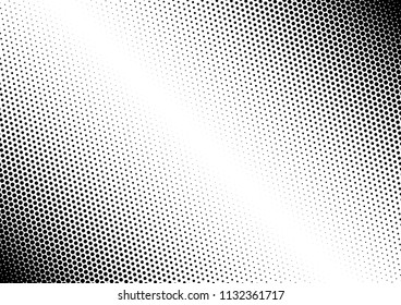 Fade Dots Background. Monochrome Overlay. Points Pattern. Black and White Modern Backdrop. Vector illustration