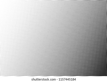 Fade Dots Background. Monochrome Points Backdrop. Grunge Pattern. Gradient Texture. Vector illustration