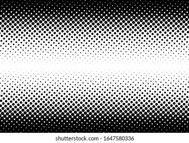 Fade Dots Background. Points Black and White Pattern. Pop-art Backdrop. Halftone Gradient Overlay. Vector illustration