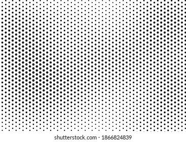 Fade Dots Background. Points Black and White Texture. Monochrome Gradient Overlay. Distressed Modern Backdrop. Vector illustration