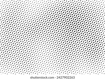 Fade Dots Background. Points Texture. Pop-art Pattern. Halftone Distressed Overlay. Vector illustration