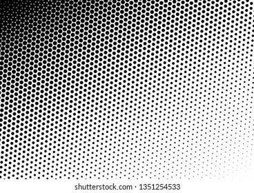 Fade Dots Background. Pop-art Pattern. Black and White Backdrop. Halftone Texture. Vector illustration