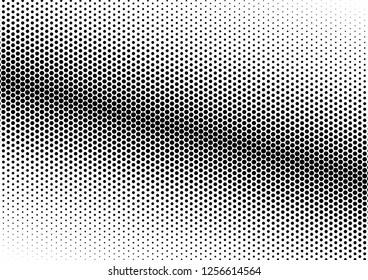 Fade Dots Background. Vintage Monochrome Overlay. Grunge Halftone Backdrop. Distressed Abstract Texture. Vector illustration