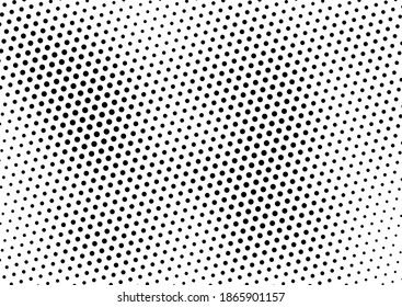 Fade Dots Background. Vintage Overlay. Grunge Distressed Pattern. Monochrome Backdrop. Vector illustration