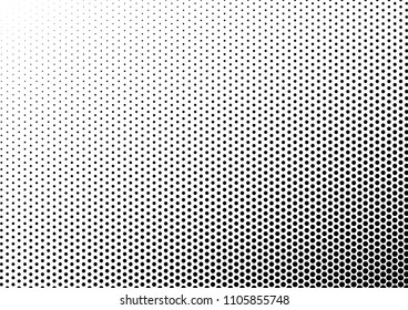 Fade Dotted Halftone Background. Abstract Modern Overlay. Distressed Texture. Points Monochrome Pattern. Vector illustration