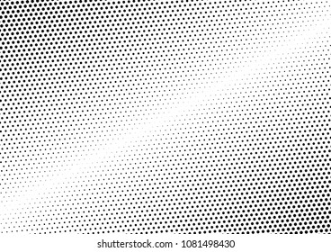 Fade Dotted Halftone Background. Monochrome Overlay. Gradient Vintage Pattern. Points Black and White Backdrop. Vector illustration