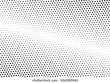Fade Dotted Halftone Background. Vintage Overlay. Modern Texture. Black and White Pattern. Vector illustration