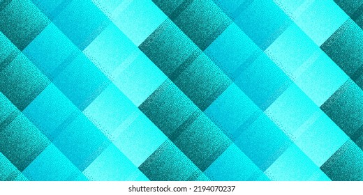 Fade Dotwork Rhombus Vector Geometric Seamless Pattern. Pointillism Texture Background Design. Halftone Dots Gradient Ornament. Bauhaus Mosaic Flock Swatch. Stylish Cube Tracery.