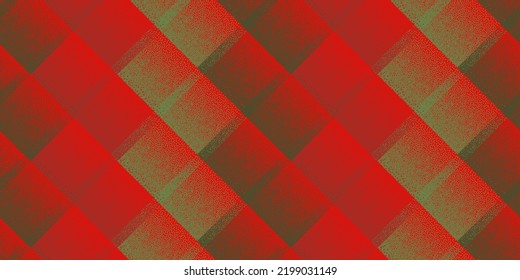 Fade dotwork rhombus vector geometric seamless pattern. Pointillism texture background design. Square grid tile wallpaper. Artistic mosaic flock swatch. Stylish cube tracery.