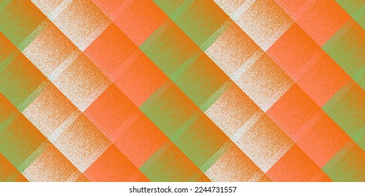 Fade dotwork rhombus vector geometric seamless pattern. Pointillism texture background design. Halftone dots gradient ornament. Artistic mosaic flock swatch. Overlapping wisp elements.