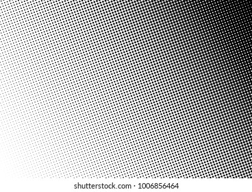 Fade Halftone Background. Black and White Texture. Dotted Grunge Backdrop. Gradient Pattern. Vector illustration