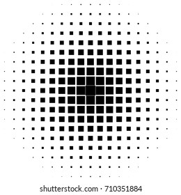 Fade Halftone Background. Black and White Pattern. Abstract Texture. Points Gradient Backdrop. Vector illustration