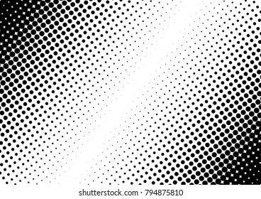 Fade Halftone Background. Modern Points Backdrop. Vintage Grunge Texture. Distressed Pattern. Vector illustration