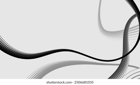 Fade out Wavy Stripes Vector  Background 