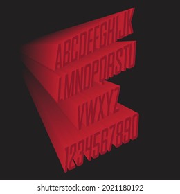 Fade In Red Type Font