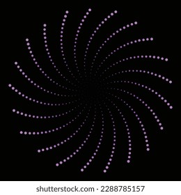 atenuar en fondo de puntos de espiral