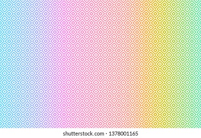 Fade square rainbow color pattern background