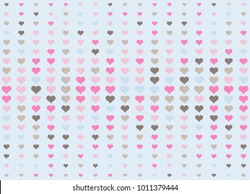 Fade valentine heart dot background. Random color valentine tone.