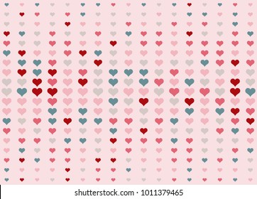 Fade valentine heart dot background. Random color valentine tone.