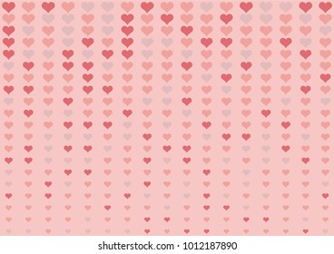 Fade valentine heart dot background. Random color valentine tone.